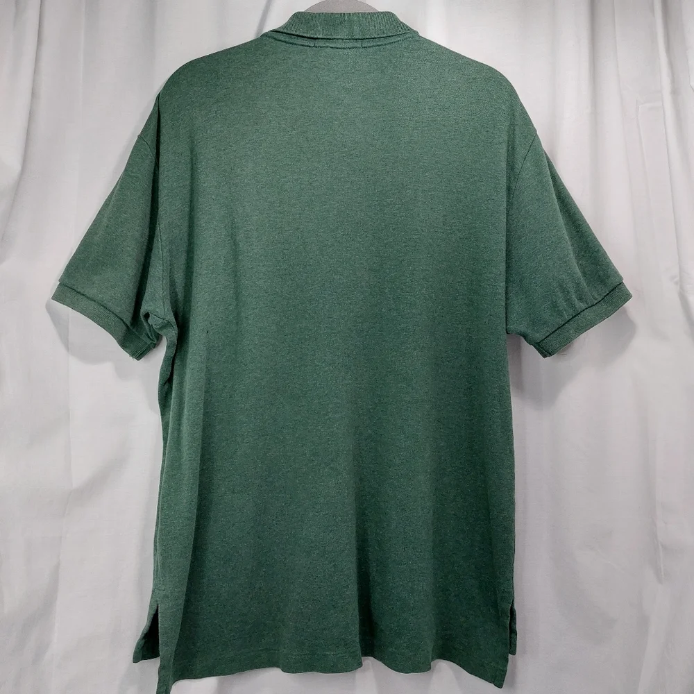 Polo Ralph Lauren Men's Adult Size L Cotton‎ Short Sleeve Heather Green
